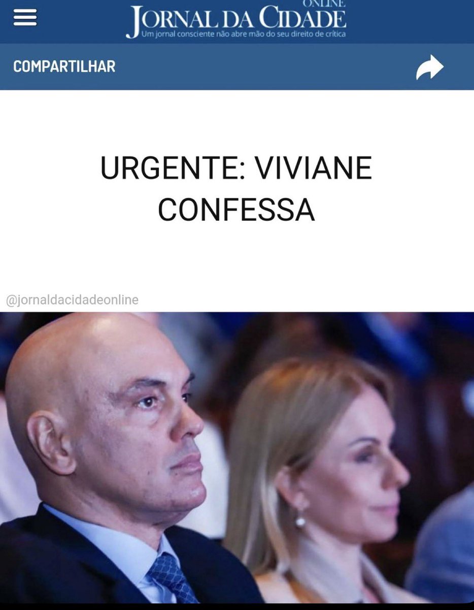 Claudiotuck2017's tweet photo. VIVIANE CONFESSA: MORAES FOI CONSULTADO SOBRE CONTRATO DO BANCO MASTER!

Registros indicam que o ministro abriu e alterou uma versão do contrato de honorários do escritório de sua esposa.
O acordo previa mais de R$ 131 milhões, e o próprio escritório confirmou a consulta a Moraes.
Assista ao vídeo e entenda o caso.  - JCO