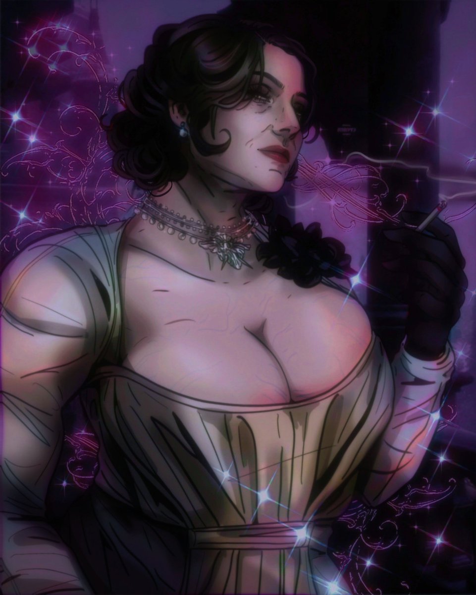 666chevy_'s tweet photo. love drawing Alcina with purple hues 💜 #ladydimitrescu #re8 #residentevilvillage https://t.co/NAbUK11mW5