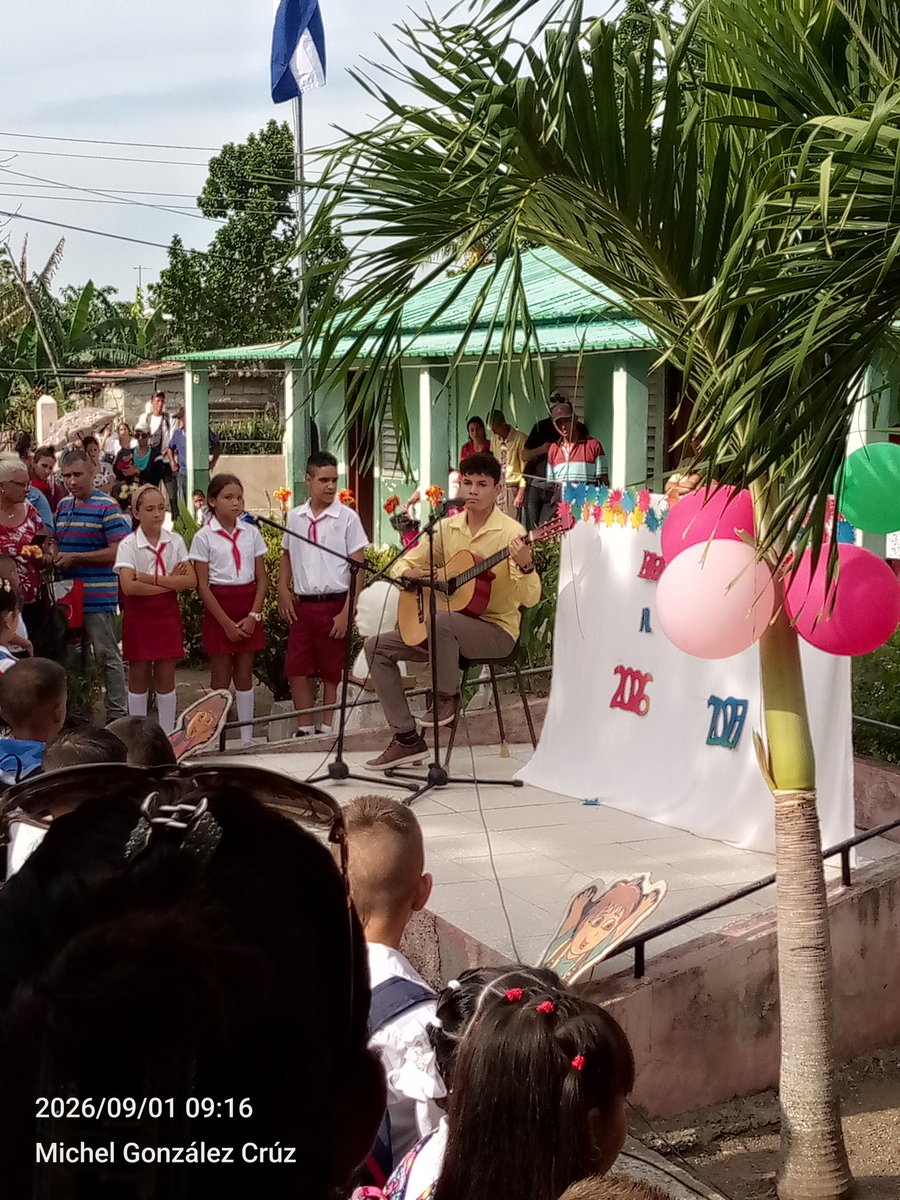 MGonzalez384's tweet photo. #1Septiembre Acto Municipal por el inicio del curso escolar 2026–2027 en la escuela primaria Rubén Bravo Álvarez, municipio #CalixtoGarcía.  
Un espacio de unidad y compromiso para seguir formando generaciones con valores y amor por la patria. #EducacionCalixteña https://t.co/4VZVnjMApn
