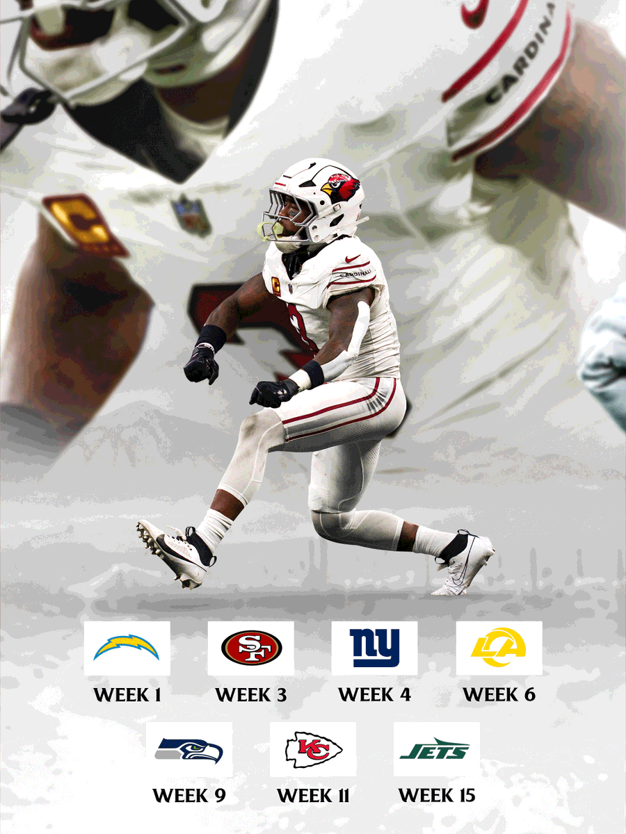 AZCardinals's tweet photo. The 2026 uniform schedule 🤝 https://t.co/cNItGbmFax