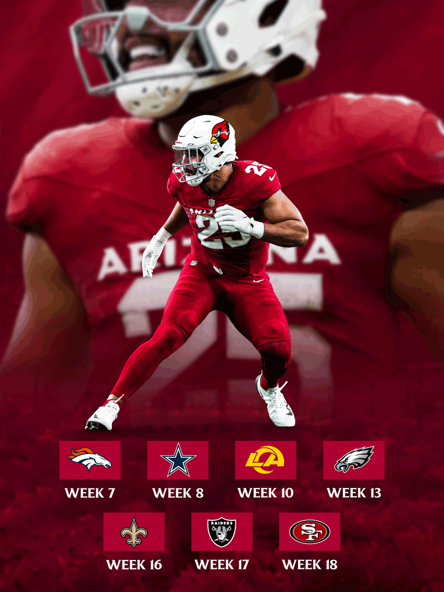 AZCardinals's tweet photo. The 2026 uniform schedule 🤝 https://t.co/cNItGbmFax