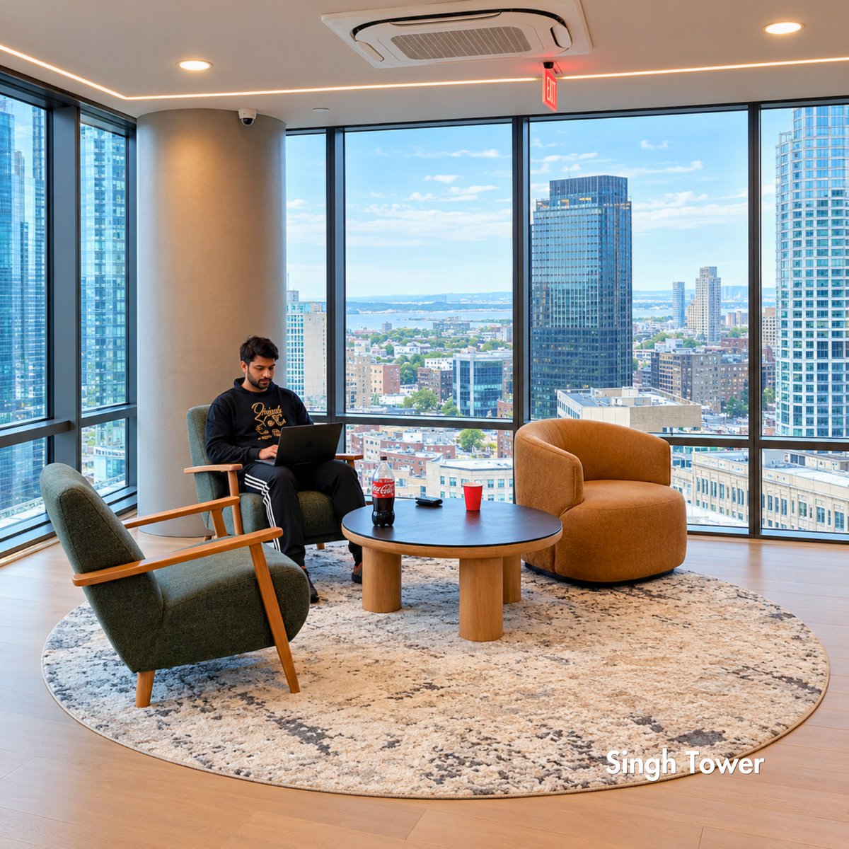 GnManagement's tweet photo. Work, unwind, and take in the view - all without leaving home.

At Singh Tower, thoughtfully designed amenity spaces make everyday living feel more effortless. Whether you’re catching up on work or taking a quiet break, there’s always a space that fits the moment. https://t.co/FanRlyS0Jn