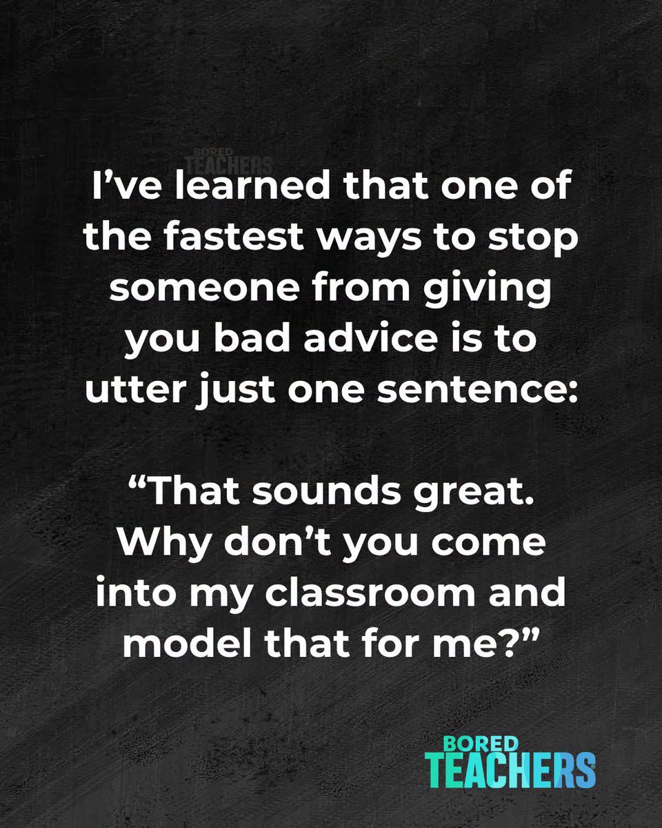 Bored_Teachers's tweet photo. Funny, they never take me up on that offer. https://t.co/Qociyo9QaC