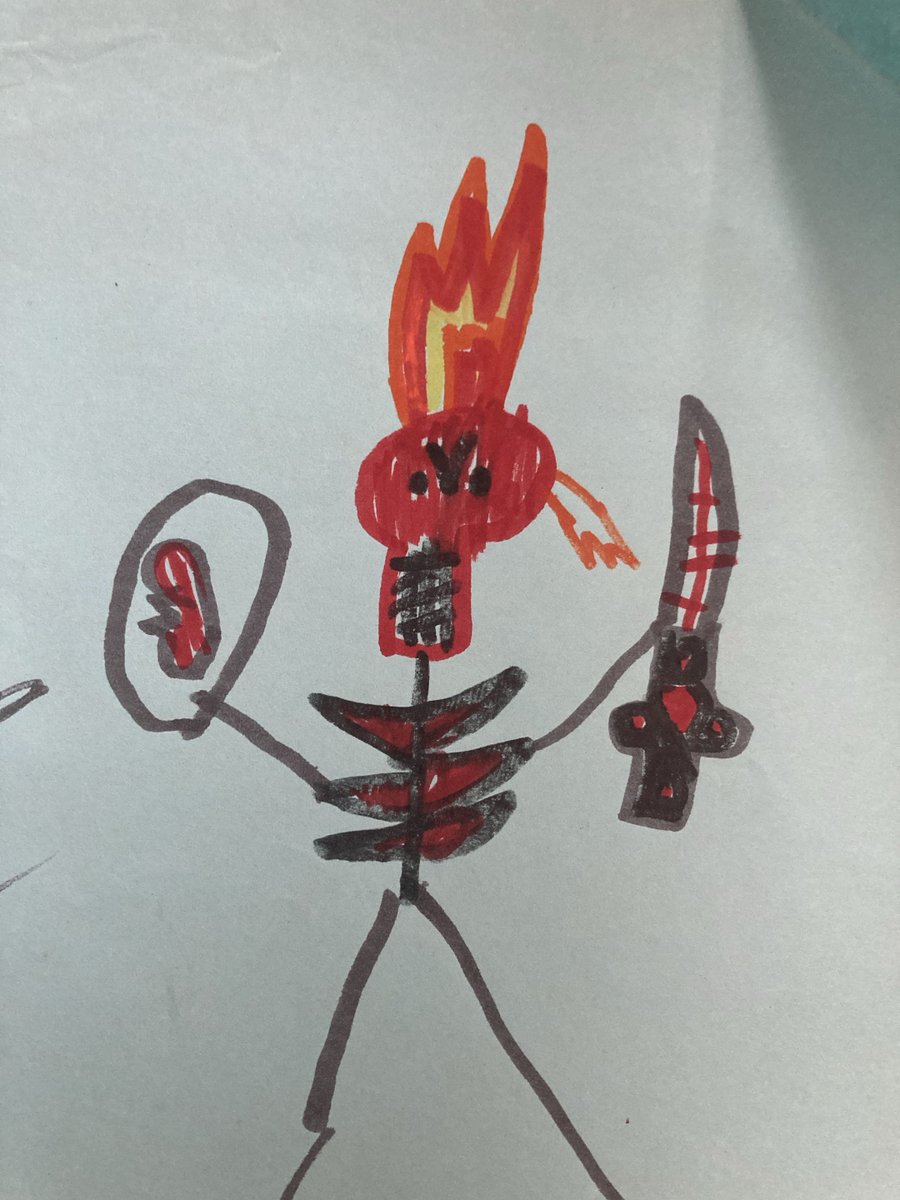 IZOZIart's tweet photo. I've kinda been braindead the past few weeks so here is a baller drawing I made when I was like 8 or something https://t.co/Yk3wuJfxLD