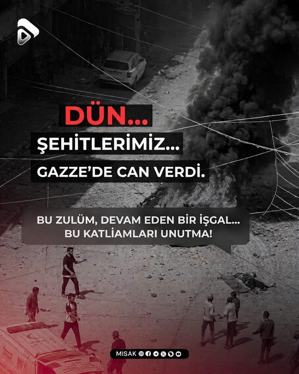 misak_tr's tweet photo. 🔰 Dün... Gazze’de bedenleri kömürleşen şehitler vardı.
Bugün ise işgalci, katliamlarına devam ediyor.

#AKSA_TUFANI

#BJKvCFK
#AMDVTS
#sal

#MISAK https://t.co/eknLv7sp7g
