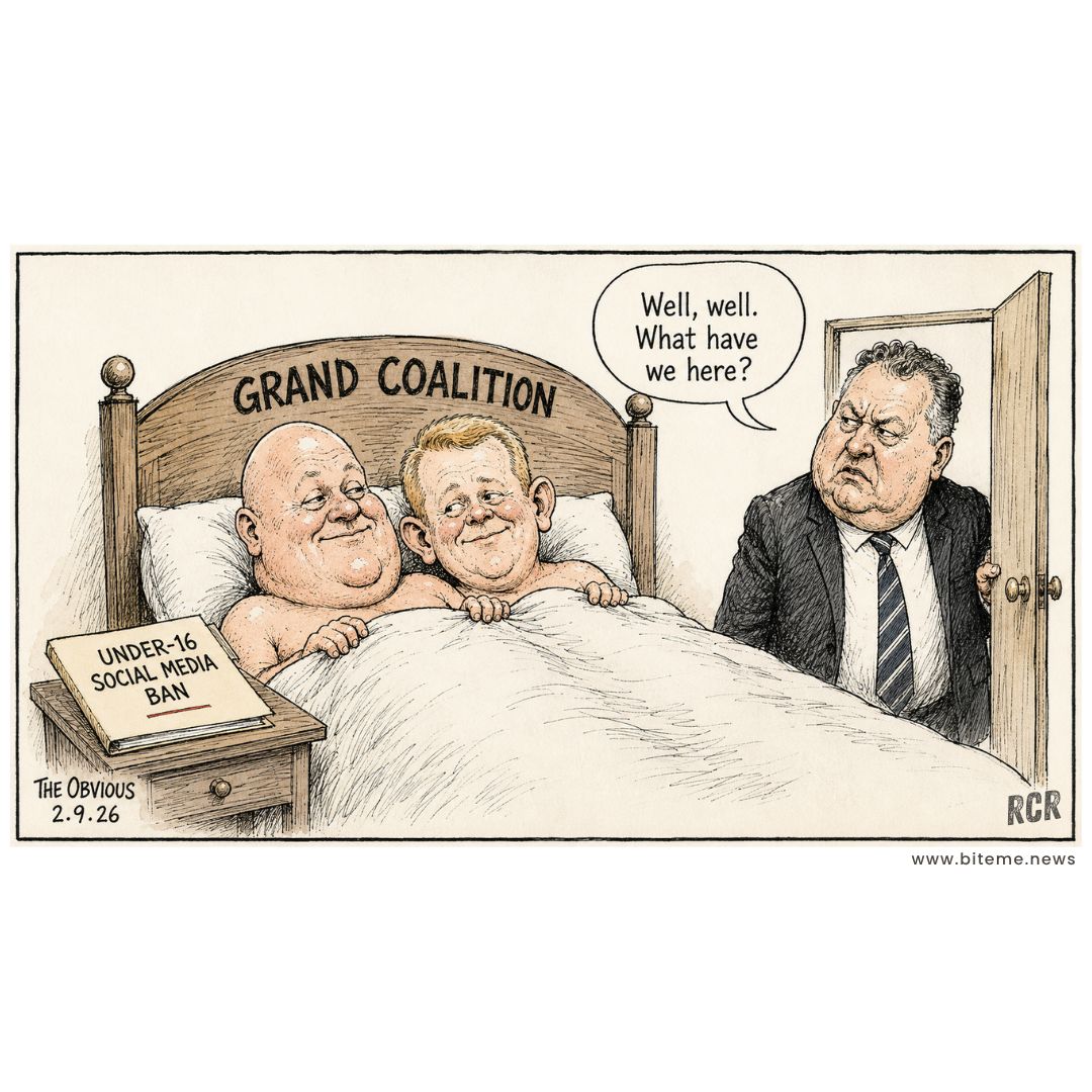 RCR_NZ's tweet photo. Friends with benefits? ❤️

Asked about Labour and National joining forces to pass the under-16 social media ban without ACT or NZ First, Shane Jones had a warning for voters:

“A grand coalition is in the offing.”

Funny how quickly political differences disappear when there's an internet to regulate.

👇 What do you reckon?

🗞️ RCR Bites. News for people who notice things.
https://t.co/mDvyhl4dCE