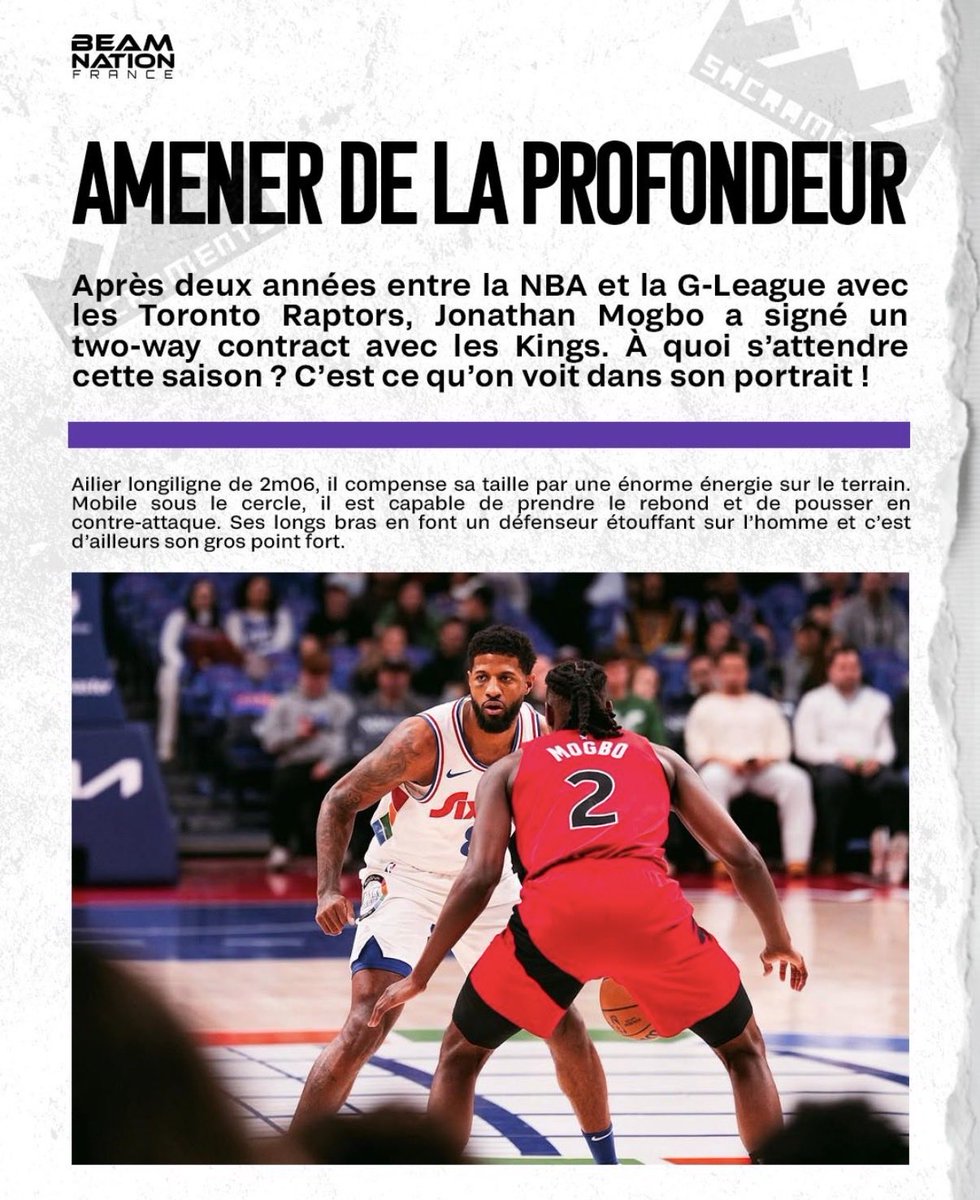 BeamNationFr's tweet photo. 👑 PORTRAITS DE ROI 👑 

Pour vous faire patienter jusqu’au premier match de pré saison, gros  ce dossier de la rentrée avec un joueur par jour, et aujourd’hui, nous partons à la découverte de  Jonathan Mogbo.

Big up à @FoxNeedsHelp pour le super boulot 🙌 https://t.co/wiQYCoQEXa
