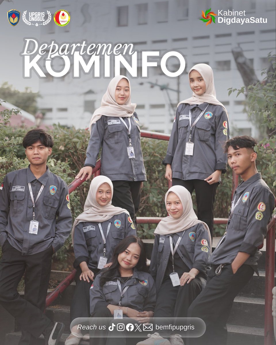 BemFipUpgris_'s tweet photo. [LAUNCHING KEPENGURUSAN BEM FIP UPGRIS 2025/2026]

Halo Mahasiswa FIP
Yuk, kenalan dengan Departemen KOMINFO (Komunikasi dan Informasi) BEM Fakultas Ilmu Pendidikan UPGRIS Periode 2025/2026.

KABINET DIGDAYA SATU
“Ciptakan Harmoni, Kolaborasi Aksi, Digdaya Satu!” https://t.co/BK5H2irvJ6