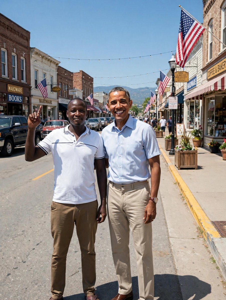 Tooson_Tom's tweet photo. @BarackObama  one day I'm gonna change this AI images into reality and meet you in one of the beautiful cities in US, So help me GOD https://t.co/dmNBSMHkEP