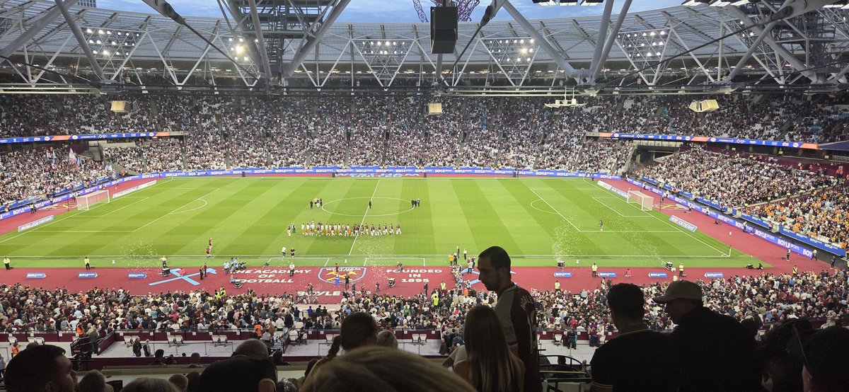 Nick_Burcham's tweet photo. Thank you to @WestHamWayCom  and @goofficial_ for the chance to take my boy to the match today in hospitality. https://t.co/7R1LxhuRkm