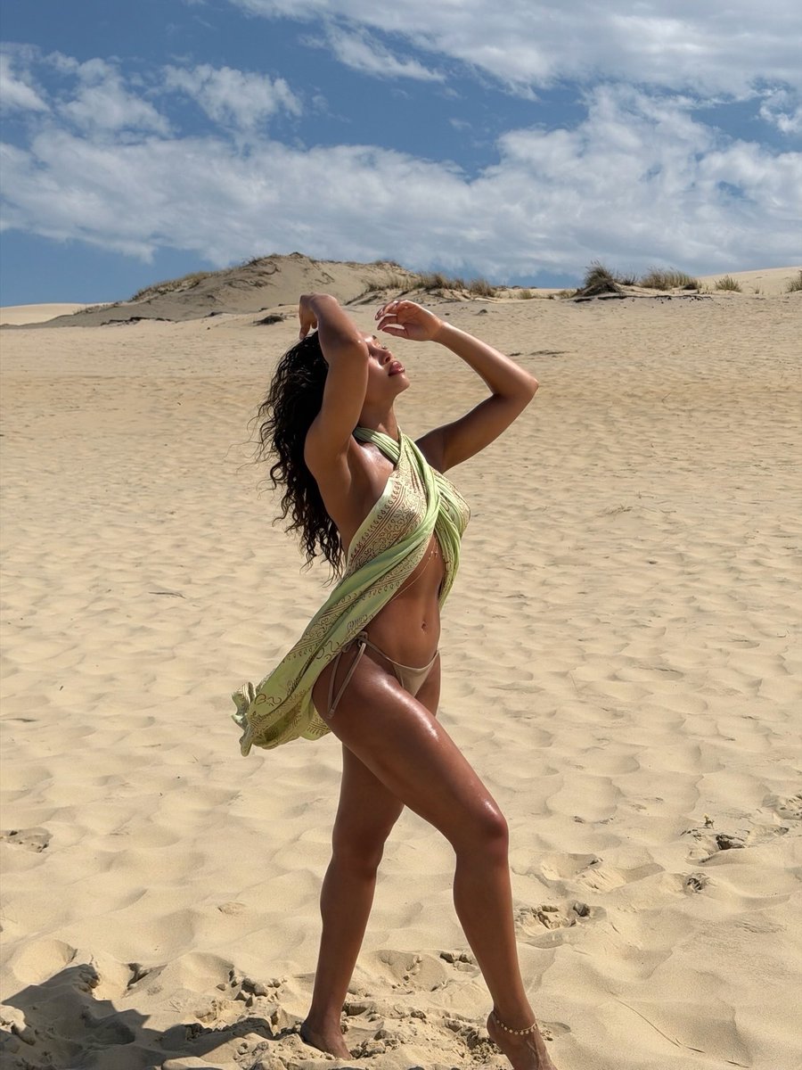 Lori Harvey desert beach Lori Harvey desert beach topless still summering frame