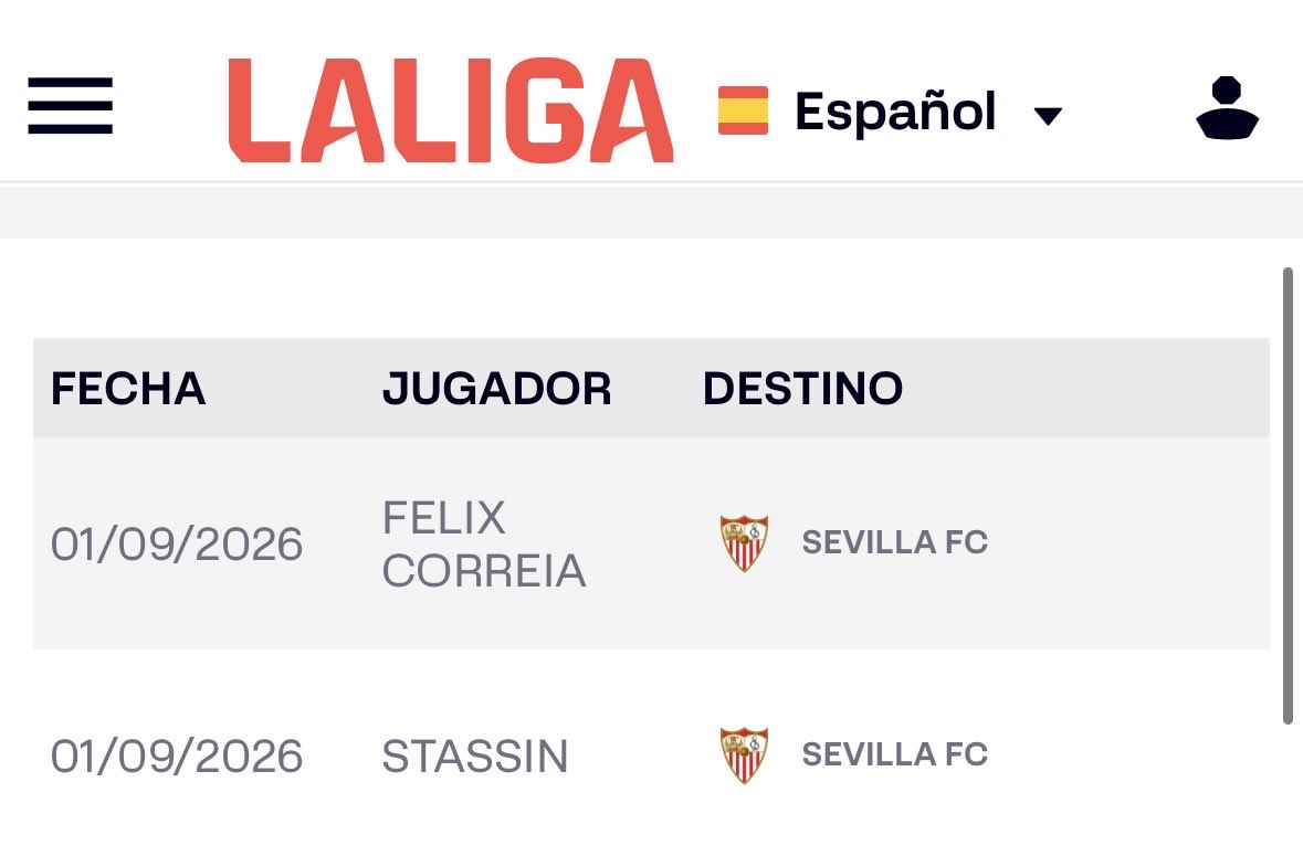 LaCruceta__'s tweet photo. 🚨🔴 ÚLTIMA HORA: Feliz Correia y Félix Stassin inscritos en LaLiga

✅ Los dos nuevos fichajes ya inscritos en la competición nacional.

📸 @LaLiga https://t.co/2SmHsYk040