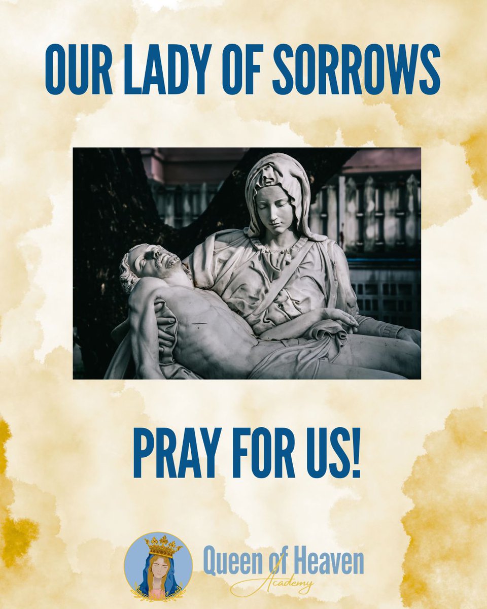 QHAcademy's tweet photo. September is dedicated to Our Lady of Sorrows. 💙

Want to deepen your devotion this September? Learn how to pray the Seven Sorrows of Mary and discover this beautiful Catholic tradition here:
🔗 https://t.co/rUsDbPiRGR 

Our Lady of Sorrows, pray for us. https://t.co/GSLBzlX65G