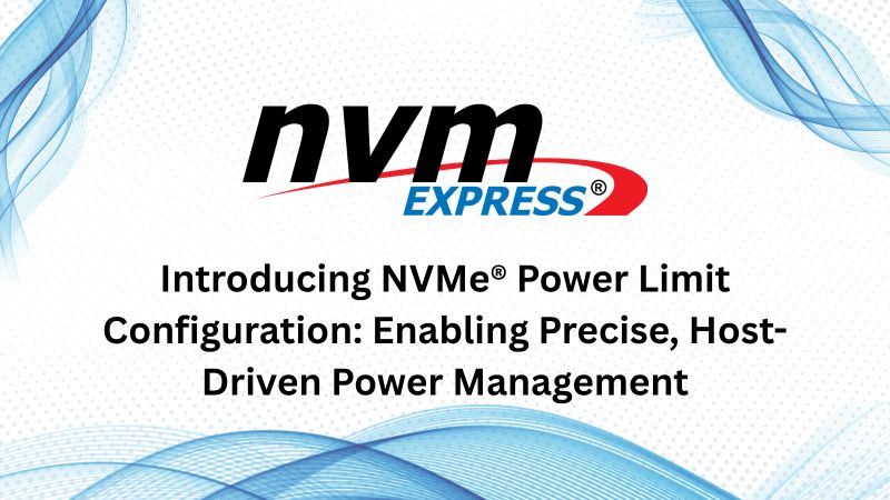 NVMexpress's tweet photo. In the recent #NVMExpress blog, Yoni Shternhell (@SanDisk) explores how the #NVMe Power limit Configuration feature allows hosts to set precise limits on #SSD consumption, supporting device behavior.

Read more about the feature in our overview blog post: https://t.co/8Ox6UdBdCG https://t.co/tTVRYhfAWn