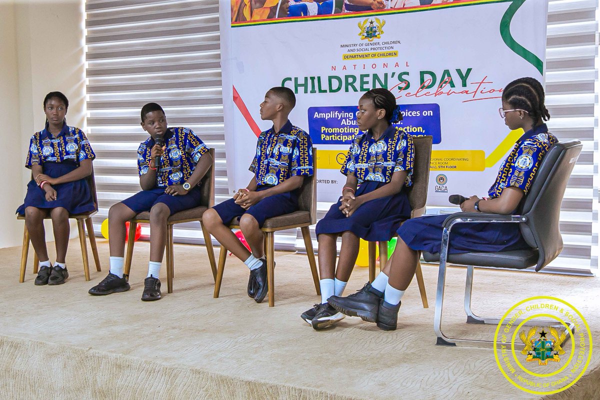 MoGCSP_Ghana's tweet photo. @MoGCSP_Ghana marked 2026 National Children’s Day with a call to create environments where children can speak out without fear. 

More regional events are coming so every child’s voice can be heard. #ChildrensDay2026 #AmplifyChildVoices https://t.co/O86e41bbTa