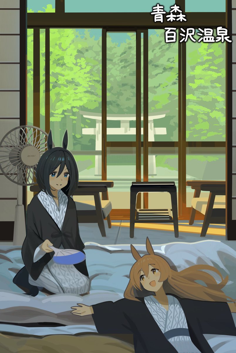 ashinowoto's tweet photo. この絵の場合、奥のブーケちゃんから手前の椅子に視線が流れて欲しかったが、まるで機能してない。「こう視線が動かないかな」を画策しても破綻するケースがめちゃ多い。この絵の場合、対角線構図もどきをやろうとしてるのに、窓や畳室内が視線の流れを阻害する存在感出してるせいで、視線が気持ちよく流れないのがだめ。あと、机の上に物を置くなりして動線作れ。現地で撮った写真大切にするあまり、物を追加して視線の流れ調整する発想が欠如しとる。
構図が機能してない。明暗のコントラストで視線移動させるなら、もっと対象を絞るべき。

二枚目は余白がない。見るべき箇所があちこちにあって散漫になる。いやもういっそ、物置きまくって過密にしまくった方が良いとおもう。半端な余白をいっそもうぜんぶつぶす

三枚目も余白がない。彩度差でなんとか視線のテンポ出そうとしたけど、上手くいってない。縦の線のおかげで多少の躍動はでてるけど、結局何が言いたい絵なのかわからん。もういっそ、下部の布団を無くして畳にし、「余白」作った方がわかりやすかったかも知らん。現地写真参考にしすぎだ弊害が出てる。現地写真使う時は描くものの取捨選択した方がいい