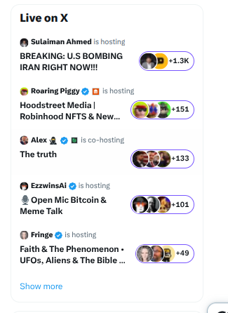 NotRealCashper's tweet photo. Spaces are the alpha. Make sure you choose wisely. https://t.co/jEAhyIiZJq