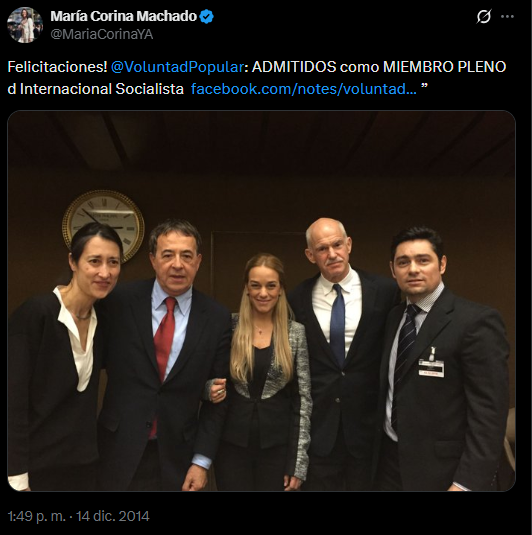 michaeldc560's tweet photo. @EmmaRincon Yo me hago la pregunta, por que deberia los venezlanos importarnos sobre la internacional socialista, y el por qué apoyar el desarme del pueblo venezolano y lo otro es la lista tascón que dejaron que se filtrara y terminara a manos de hugo chavez en quien menos debia tenerla. https://t.co/iERYmdGPnX
