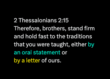 ServantSavio's tweet photo. @jptierney7 @FrMatthewLC He's a Priest. He reads the bible daily. That's part of his job description.

Now, are anything you said "written" (in Scripture)? https://t.co/OVnQMgPDlB