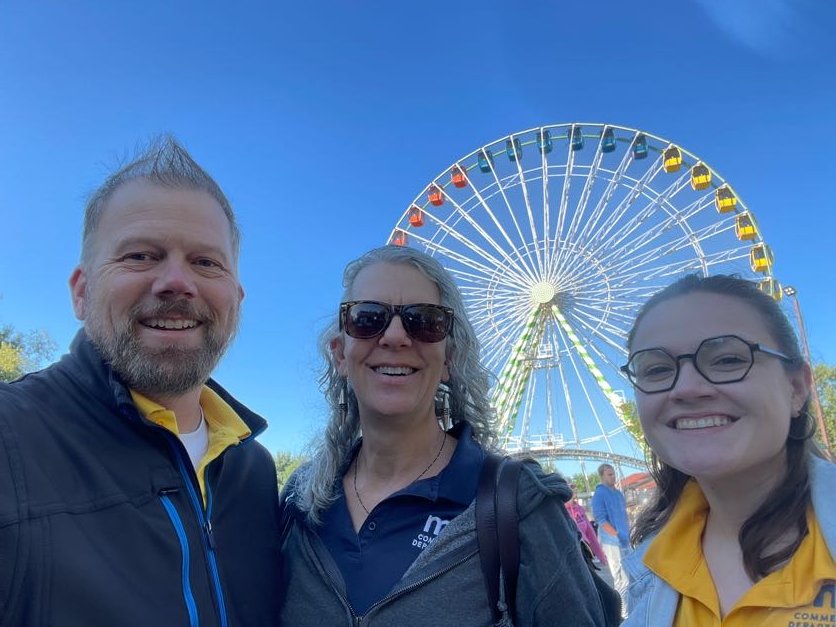 MNCommerce's tweet photo. The State Fair is in full swing! Stop by Eco Experience—our Energy team is ready to answer questions and help you learn about energy programs, rebates, and more. 🎡🌞🌽 https://t.co/B5N4Z9lF1m