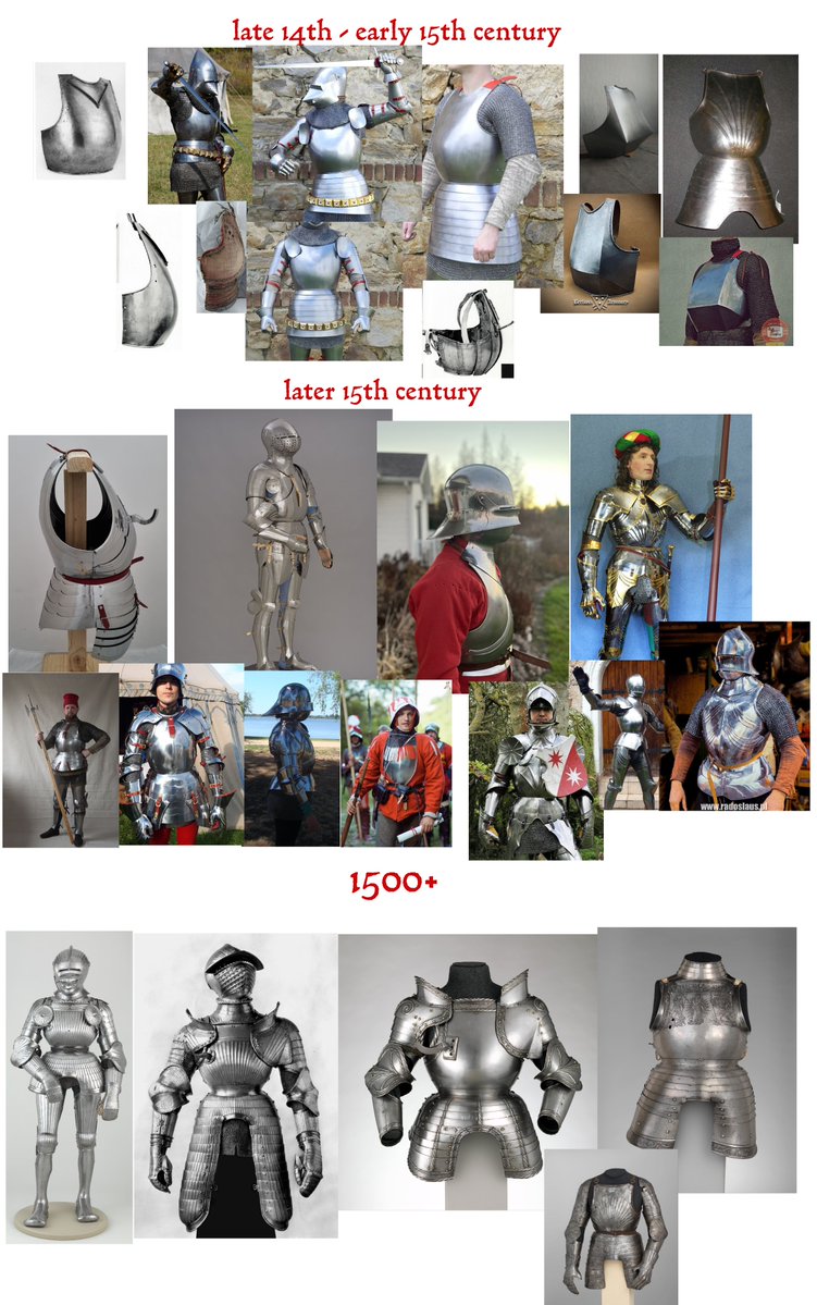 Mud_and_Blood's tweet photo. As a general rule, breastplates tend to be very rounded, globose, and project the metal away from the wearer's chest. The bottom edge should typically terminate at the natural waist, just under the ribcage &amp; where the elbows bend. The more snatched the waist, the better! https://t.co/pZMOBz8Od3