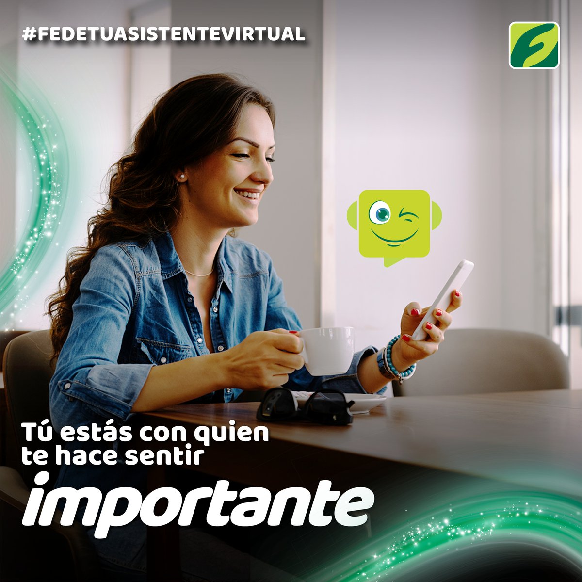SISFEDECREDITO's tweet photo. FEDE, tu asistente virtual está disponible para ayudarte en todo momento 🤖

¡Contáctalo por medio de WhatsApp al 2221-3333 y resuelve tus consultas de forma fácil y rápida! https://t.co/nzGlOSvD0o