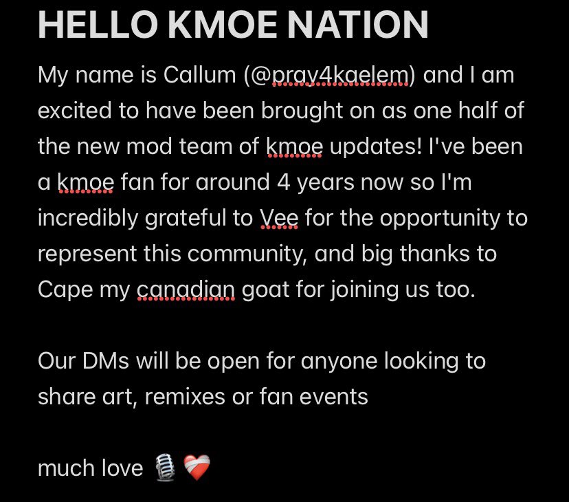 kmoe_updates's tweet photo. https://t.co/t7B6xWhOTh