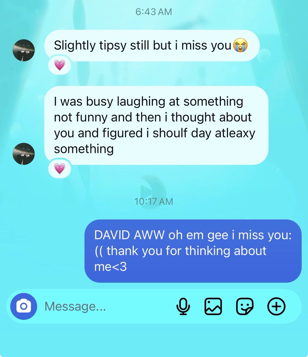 cryingprettyrn's tweet photo. I love when friends that I don’t talk to for a while text me like oh em gee you rlly thought about me:((( what a sweet boy https://t.co/kNscAryfkt