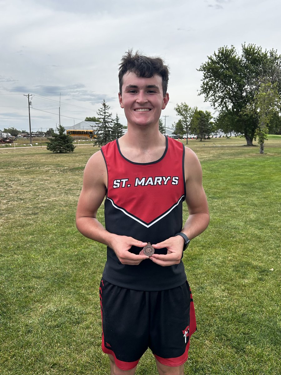SMCardinalTrack's tweet photo. Congratulations to our two XC medalists:  Cooper Libis &amp; Matt Heinemann.  

Varsity results at the McCook Central Invite:   Team finished 7th. 

13th - Cooper Libis (18:45) PR 
18th - Matt Heinemann (19:07) 
             Logan Robinson (20:17) PR 
             Kade Lutt (23:07) https://t.co/KGo3SClv3X