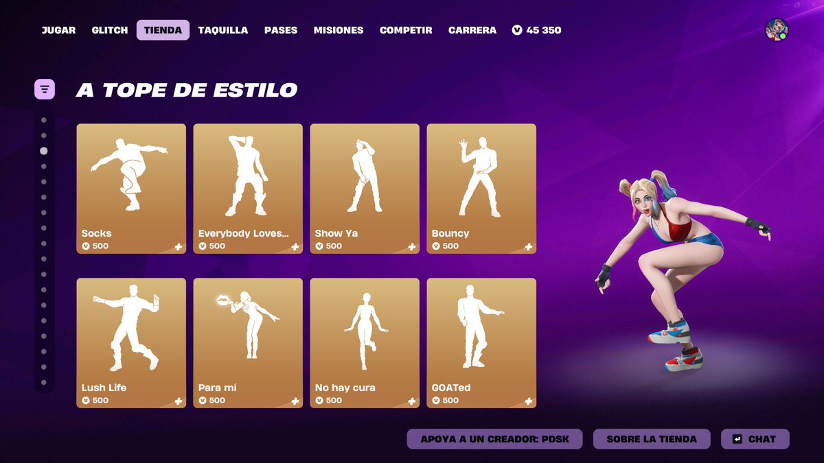 EdunavegantFN's tweet photo. Tienda de Objetos 02/09/2026

Kpop Demon Hunters: 7 de Sep
A tope de estilo: 4 y 6 de Sep
SypherPK, Ninja y Chica: 5 de Sep
Vehículo Imperator: 9 de Sep
Aura máxima: 5 de Sep

Código: Edunavegant en la tienda! me ayudaría mucho💜

#Fortnite #EpicPartner https://t.co/vcYfiTVKQS