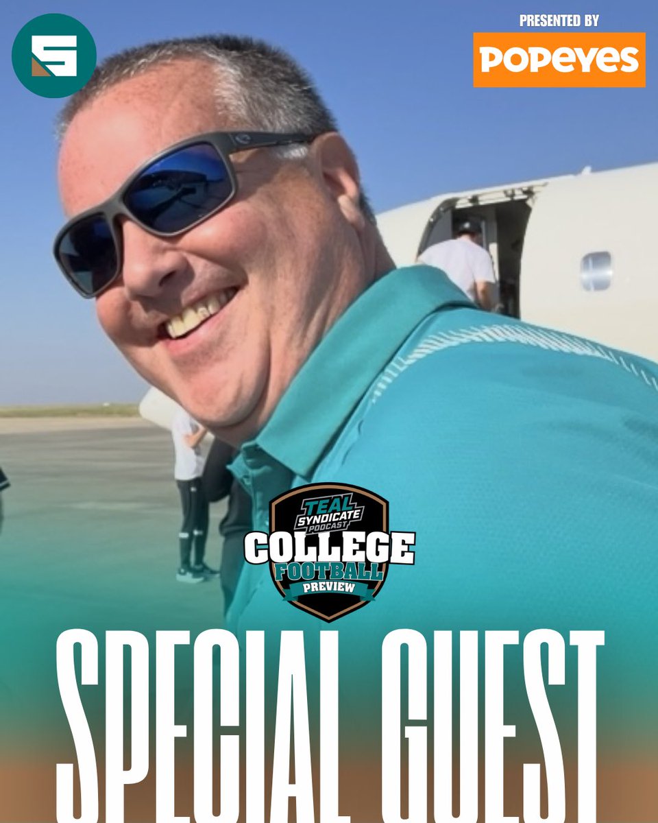TealSyndicate's tweet photo. 🎙️ Special Guest: Chris Burgin

In addition to @PaulMountaineer, we’re also excited to have Chris Burgin on the first episode of the brand-new Teal Syndicate College Football Preview Show!

Chris is the voice of the Chanticleers and @SCSportsNow host.

The debut episode of the Teal Syndicate College Football Preview Show is coming out this week!

#ChantsUp