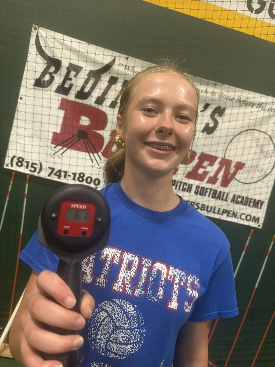 BrynnB2029's tweet photo. 4.5 months post op and back to back PR days! I hit 59.7 mph yesterday at @DrivelineSB and 61 mph today with @BedingerMary ! My next goal is to hit 63 mph. I love putting in the work and effort to continue raising my bar to get to the next level.  
@DeeDeeStew24 @SpearsRG_ @Coach_Jamnes @taylormade1519 @LineDsoftball @ChiDukes2029 @PrepSoftball @D1Softball @ExtraInningSB @tagupSoftball @TopPreps @MidwestPremierS @SBRRetweets