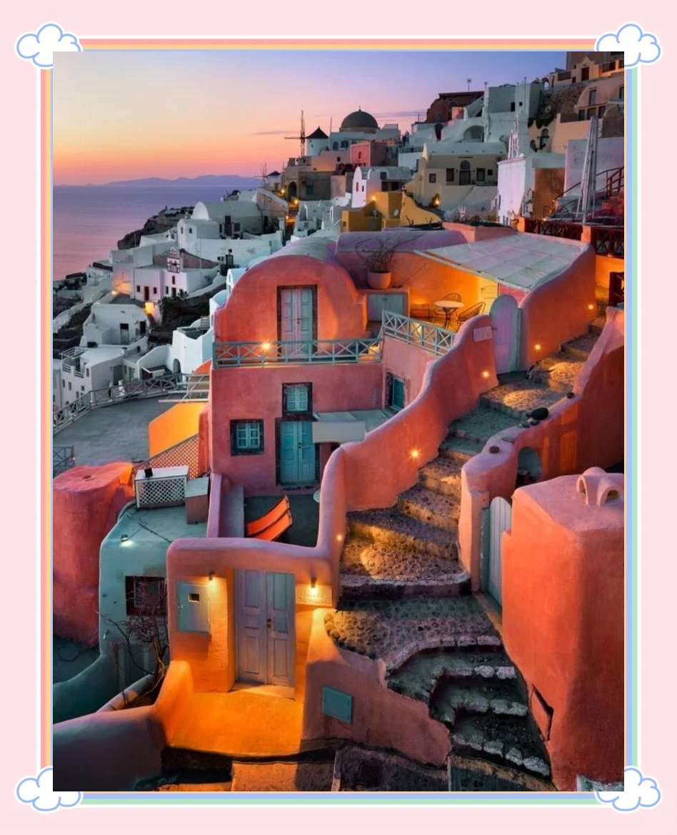 canhopa's tweet photo. Chasing golden hour at Santorini’s white cliffside, wine on hand, wind in my hair—this is the kind of trip that sticks to your soul. No plans, just this perfect, sun-kissed moment. https://t.co/3QWTPNmfG5