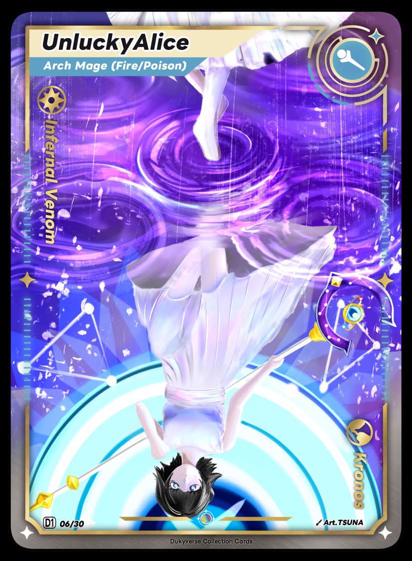 Lotusxciv's tweet photo. Custom card art  for the Maplestory content creator Duky with a temp frame #fanart #Maplestory https://t.co/cqNnOrE9nS