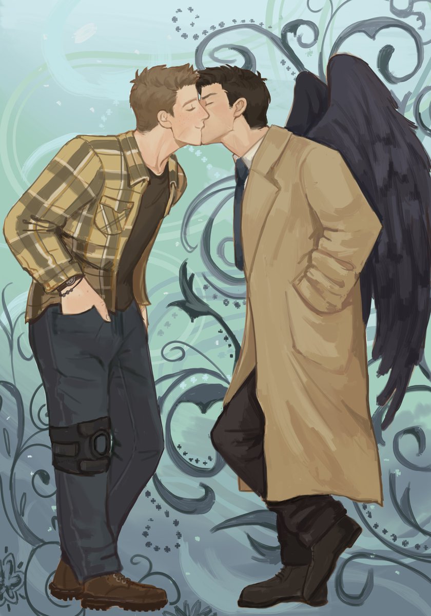 starloart's tweet photo. destiel #comission para @/saturny27 💗 https://t.co/GKt4dam0Yv