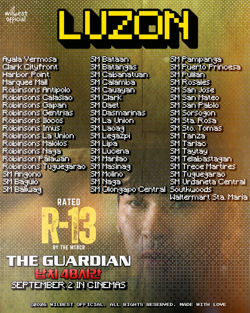 wilbest_ofc's tweet photo. THE GUARDIAN IS NOW SHOWING! 

The wait is over! Catch THE GUARDIAN now showing in cinemas near you!

📍 Wondering where you can watch? Swipe left to see the list of cinemas! 

Grab your tickets, bring your friends, and experience THE GUARDIAN on the big screen and once you’ve watched it, feel free to share your movie experience with us!

#WilbertRoss
#MultimediaWonder