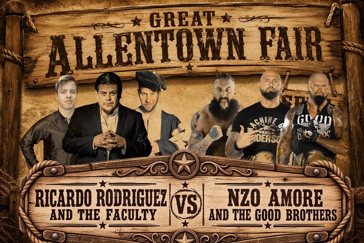 The_BigLG's tweet photo. 💥Thursday-Allentown, PA
💥 Friday-Atlanta, GA-Canton, GA
💥Saturday-Parrish, AL
💥Sunday-Fontana Dam, NC 
#WorldFamous #GoodBrothers #FuturesFavorite #prowrestling @machinegunka @CJGallows @Averystyless @SRGUniverse @NewEraAL @SHonorWrestling https://t.co/yLA5PalqvN