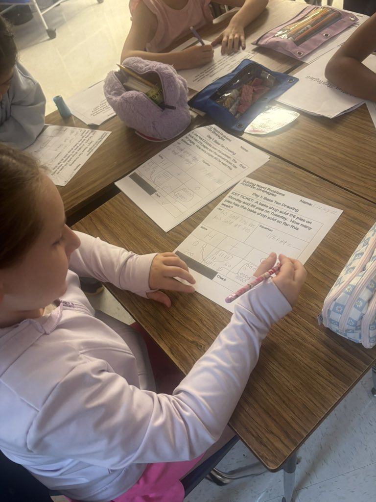 APCrystleWelsh's tweet photo. Week 2: Students Leading the Way in Math!
Our mathematicians are critically thinking, explaining, and leading as they use base-ten strategies to solve addition and tackle word problems.
#StayAnchored
#StayExcellent
@AGHoulihan @UCPSNC @MarshvilleESNC @TopperJenn58692 https://t.co/2XObhcrsTD