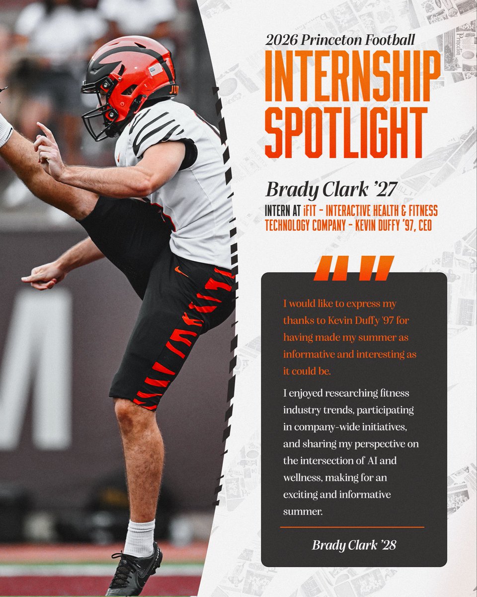 PrincetonFTBL's tweet photo. Read about our offense/specialists summer internships!
#THE40 | #JUICE ๐๐ฅค https://t.co/UQqmKKtNZU