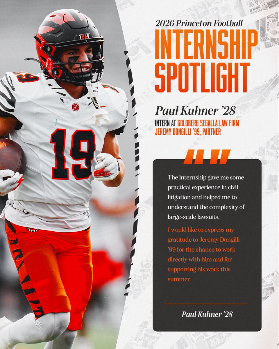 PrincetonFTBL's tweet photo. Read about our offense/specialists summer internships!
#THE40 | #JUICE ๐๐ฅค https://t.co/UQqmKKtNZU