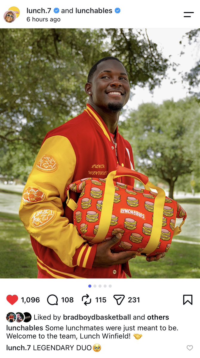 ShannonBelt3's tweet photo. NEW: @RaginCajunsFB QB @TheLunch7 is teaming up with Lunchables! Only fitting for the man named Lunch!🥪 

#GeauxCajuns @RealLunchables https://t.co/XmA8wftB1l