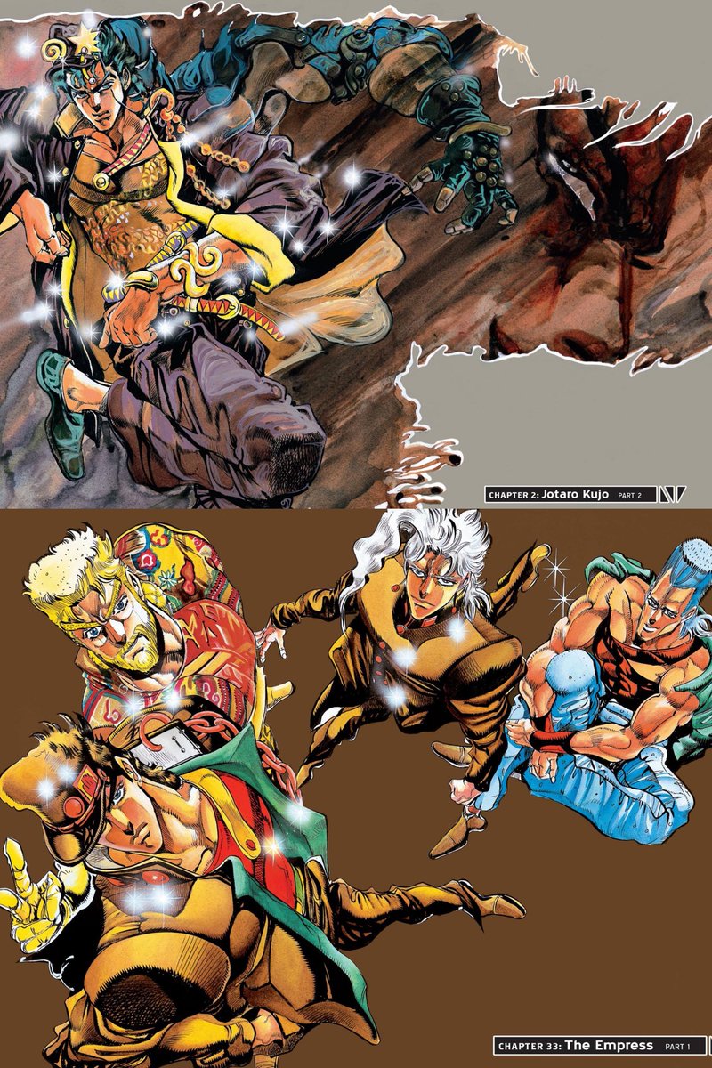 EARTHM0VERRR's tweet photo. JoJo’s Bizarre Adventure: Stardust Crusaders Colored Pages by Hirohiko Araki https://t.co/jcSvUokOqH