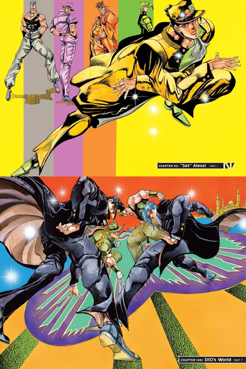 EARTHM0VERRR's tweet photo. JoJo’s Bizarre Adventure: Stardust Crusaders Colored Pages by Hirohiko Araki https://t.co/jcSvUokOqH