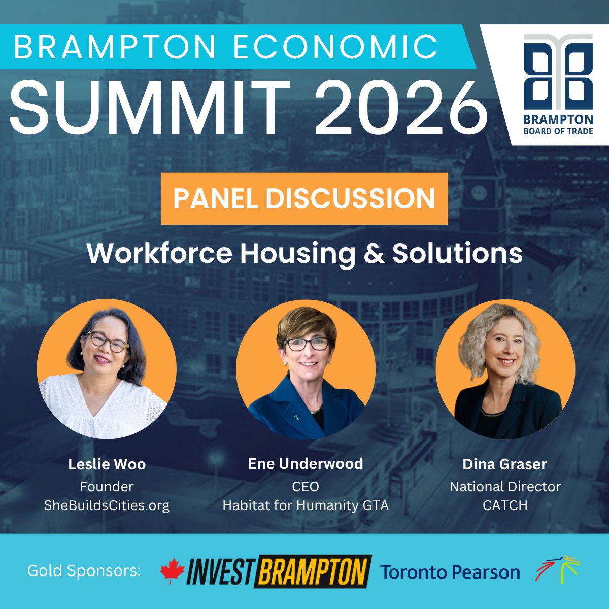 BramptonBOT's tweet photo. Housing Brampton’s Workforce

Tune into this panel at the Brampton Economic Summit 2026 to hear discussion on middle-missing development, institutional alignment, and housing affordability for the regional workforce.

🎟️ Register Today: https://t.co/54Nqt66iST https://t.co/AmHYaEZjfZ
