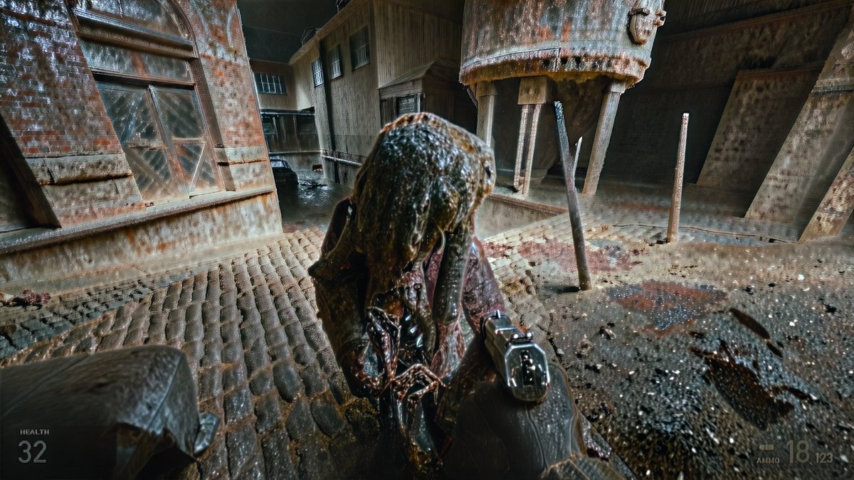 archer_uwu's tweet photo. set dlss 5 to max in half life 2 for a "turn everything into poop" feature https://t.co/2BkoEApnqV