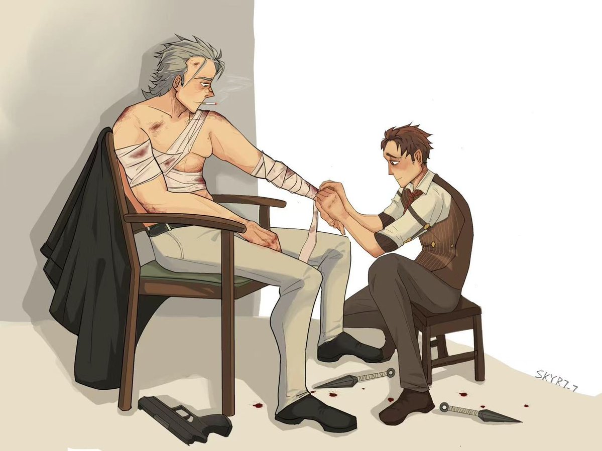 SKYR7_7's tweet photo. "I didn't ask you to do any of this."
#ノルダイ #NornsDine #fanart #myart https://t.co/TdkYP8P4a1