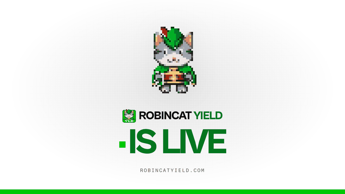RobincatYield's tweet photo. $ROBINCATYLD is live.

CA: 0x51053d894d274dca115cb3df8e268356fa5b4d2f

Hold it. Get paid in $ROBINCAT.

No claim button. No staking. No lock. Batches are pushed straight to holders, pro-rata, and published after they land — nothing to front-run.

https://t.co/cAUlaNjy3F https://t.co/Ge0KOTI1eW