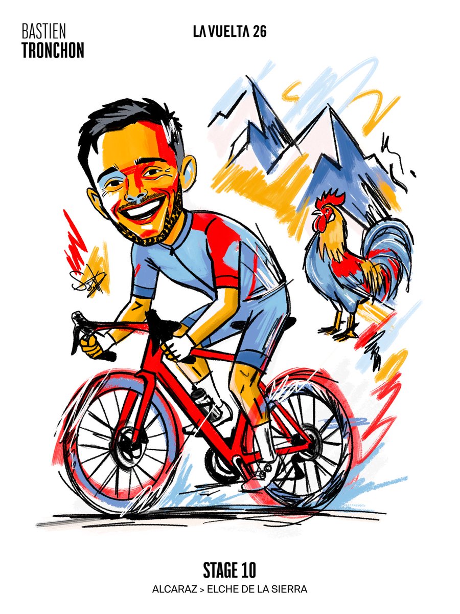 lavuelta's tweet photo. 𝒜 𝐹𝐼𝑅𝒮𝒯 𝒯𝒪 𝑅𝐸𝑀𝐸𝑀𝐵𝐸𝑅 ❤️

Bastien Tronchon takes his first-ever Grand Tour victory 🥰

𝒰𝒩𝒜 𝒱𝐼𝒞𝒯𝒪𝑅𝐼𝒜 𝐼𝒩𝒪𝐿𝒱𝐼𝒟𝒜𝐵𝐿𝐸 ❤️

Bastien Tronchon consigue su primera victoria en una Gran Vuelta 🥰

#LaVuelta26 

🎨 Saúl De la Rosa https://t.co/FirDrOayMg