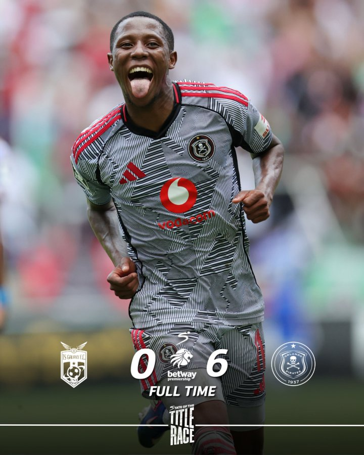 OptaJabu's tweet photo. 4 - Orlando Pirates' 4-0 win over Kruger United is their biggest margin of victory in an away game since they beat TS Galaxy 6-0 in March, also at Mbombela stadium. Playground. https://t.co/3YHb5bKTSf