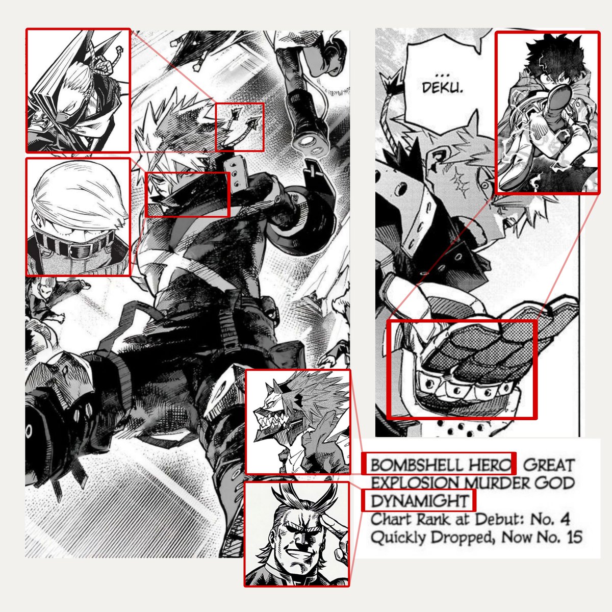 reyennkolter's tweet photo. Bakugo's new habit echoes AFO's quirk. he draws inspiration from other people and incorporates their traits, enriching his own identity and proudly showing gratitude and affection. yet he's shown sharing pieces of himself with others, willingly, even when it costs him something + https://t.co/HjQ5b6Xhvu